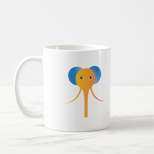 Colorful Elephant Koffiemok (Links)
