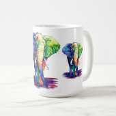 Colorful elephant koffiemok (Voorkant rechts)