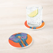 Colorful Elephant on Sandstone Onderzetter (Zijkant)