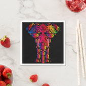 Colorful Elephant Paper Napkins Servet (Insitu)