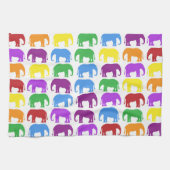 Colorful Elephant Pattern Theedoek (Horizontaal)