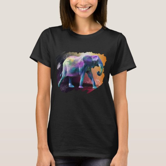 Colorful Elephant T-Shirt (Voorkant)