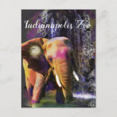 Colorful Elephant Waterfall Briefkaart (Voorkant)