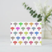 Colorful Elephants Briefkaart (Staand voorkant)