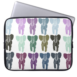 Colorful Elephants Laptop Sleeve