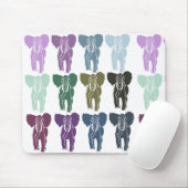 Colorful Elephants Muismat (Met muis)