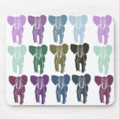 Colorful Elephants Muismat (Voorkant)