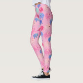 Colorful Elephants Pink Leggings (Links)