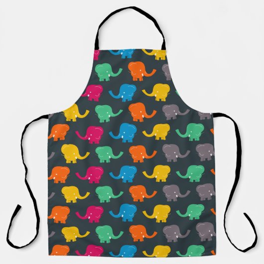 Colorful Elephants Schort (Voorkant)