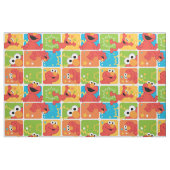 Colorful Elmo Grid Pattern Stof (Fat Quarter)