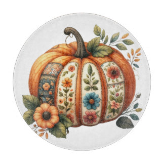 COLORFUL EMBROIDERY LOOK FALL PUMPKIN SNIJPLANK