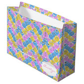 Colorful 😊 Emoji Cute Design Groot Cadeauzakje (Voorkant Gekanteld)