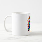 Colorful Emoji Letter M Mug Koffiemok (Links)