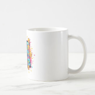 Colorful Emoji Letter M Mug Koffiemok