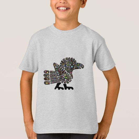 Colorful Emoji Quetzalcoatl Teotihuacan Mexico T-shirt (Voorkant)