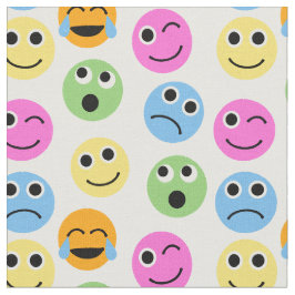 Colorful Emojis Emoticon wordt gevatterd afdrukken Stof