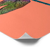 Colorful Emperor Dragonfly Art Poster (Hoek)