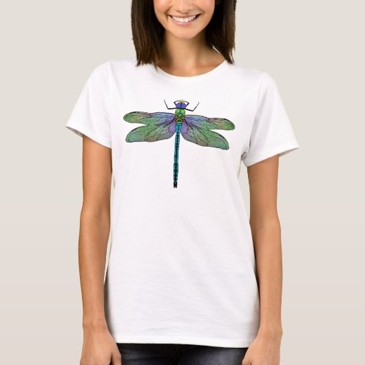 Colorful Emperor Dragonfly Art T-shirt (Voorkant)