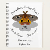 Colorful Emperor Moth Monogram Planner (Voorkant)