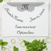 Colorful Emperor Moth Monogram Theedoek (Gevouwen)