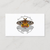 Colorful Emperor Moth Monogram Visitekaartje (Voorkant)
