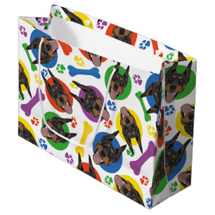 Colorful en speels Doberman Groot Cadeauzakje