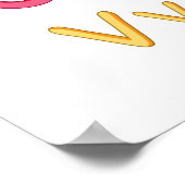 Colorful English alphabet letters tutor Poster (Hoek)