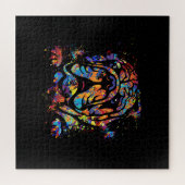 Colorful English Bulldog Portret Legpuzzel (Horizontaal)