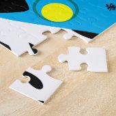 Colorful English Pointer Jigzaag Puzzles Legpuzzel (Zijkant)