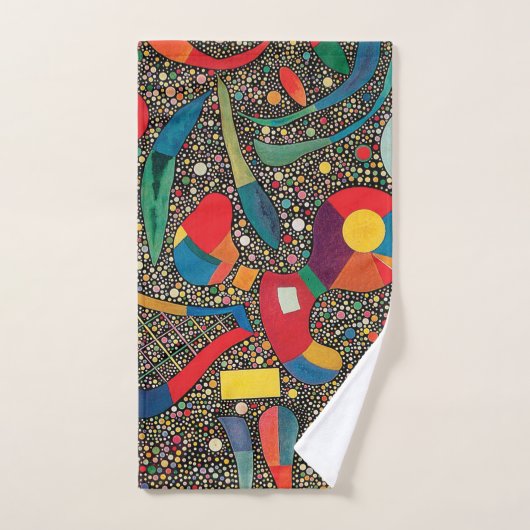 Colorful Ensemble van Wassily Kandinsky Bad Handdoek (Handdoek)