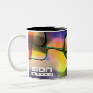 Colorful Eon Works-mok Tweekleurige Koffiemok