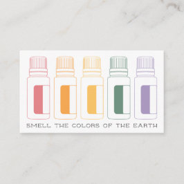 Colorful Essential Oil Botles Visitekaartje