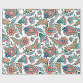 Colorful Ethnic Floral Paisley Pattern 2 Cadeaupapier (Vlak)