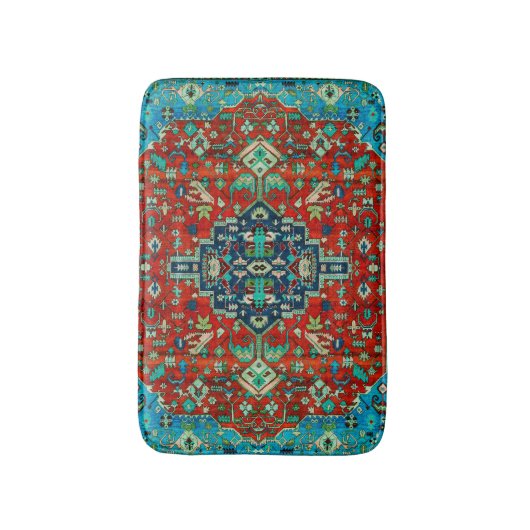 Colorful Ethnic Rug Design Badmat (Voorkant Verticaal)