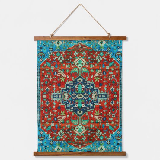 Colorful Ethnic Rug Design Hangend Wandkleed (Voorkant)
