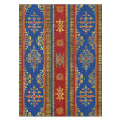 Colorful Etnic Ornament - blauw en rood Tafelkleed (Voorkant)