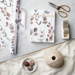 Colorful Eucalyptus Waterverf Cadeaupapier