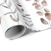 Colorful Eucalyptus Waterverf Cadeaupapier (Rol Hoek)