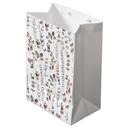 Colorful Eucalyptus Waterverf  Medium Cadeauzakje (Voorkant Gekanteld)