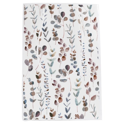 Colorful Eucalyptus Waterverf  Medium Cadeauzakje (Voorkant)