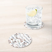 Colorful Eucalyptus Waterverf  Ronde Kartonnen Onderzetter (Insitu)