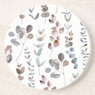 Colorful Eucalyptus Waterverf Zandsteen Onderzetter