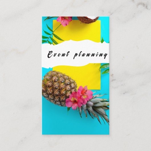 Colorful Event Planning Modern Visitekaartje (Voorkant)