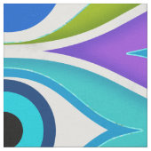 Colorful Evil Eye protection pattern Stof (Close Up)