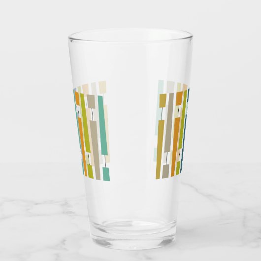 Colorful Exclamation Points Geometric Meid-eeuwse Glas (Links)