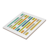 Colorful Exclamation Points Geometric Mid Century Tegeltje (Zijkant)