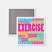 Colorful Exercise Magneet (Voorkant / Achterkant)