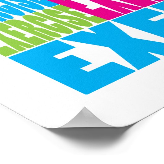 Colorful Exercise Poster (Hoek)