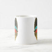 Colorful exotic butterfly  butterfly  magische mok (Center)