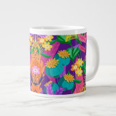 Colorful Exotic Floral Pattern-23148 Grote Koffiekop (Voorkant rechts)